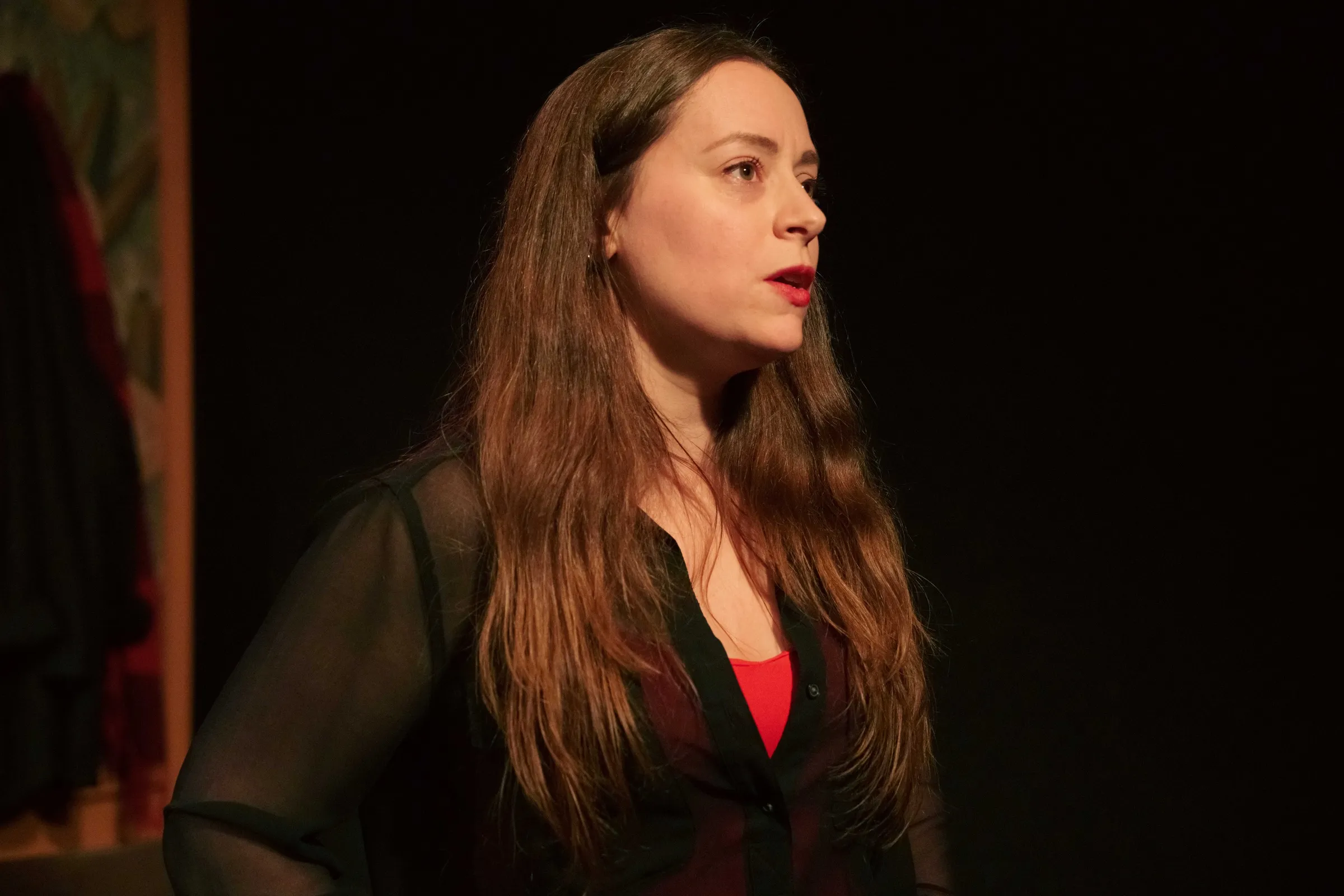 Betty dans la pièce 'Un Air de Famille'