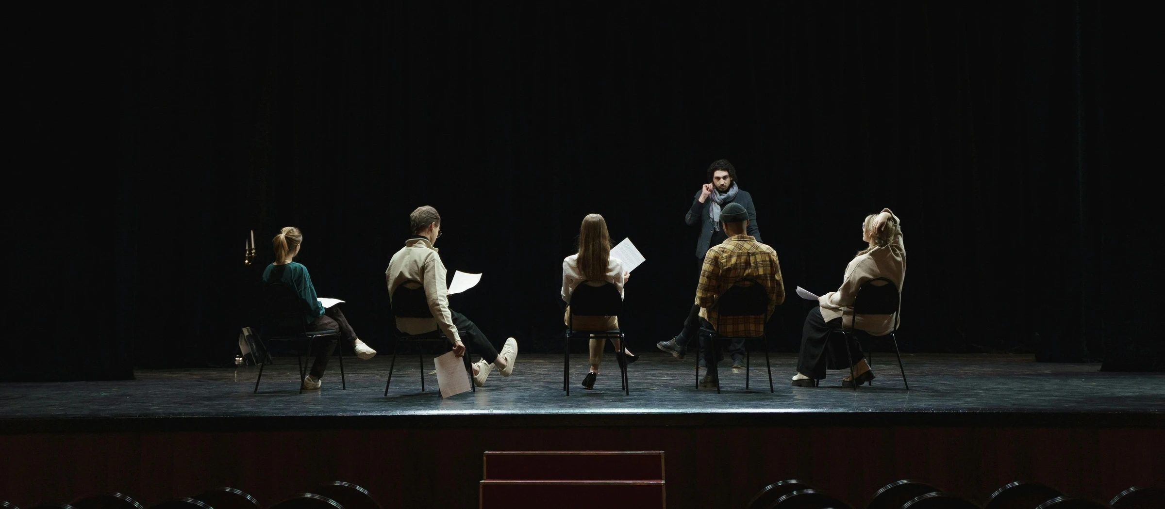 Cours de théâtre sur scène
