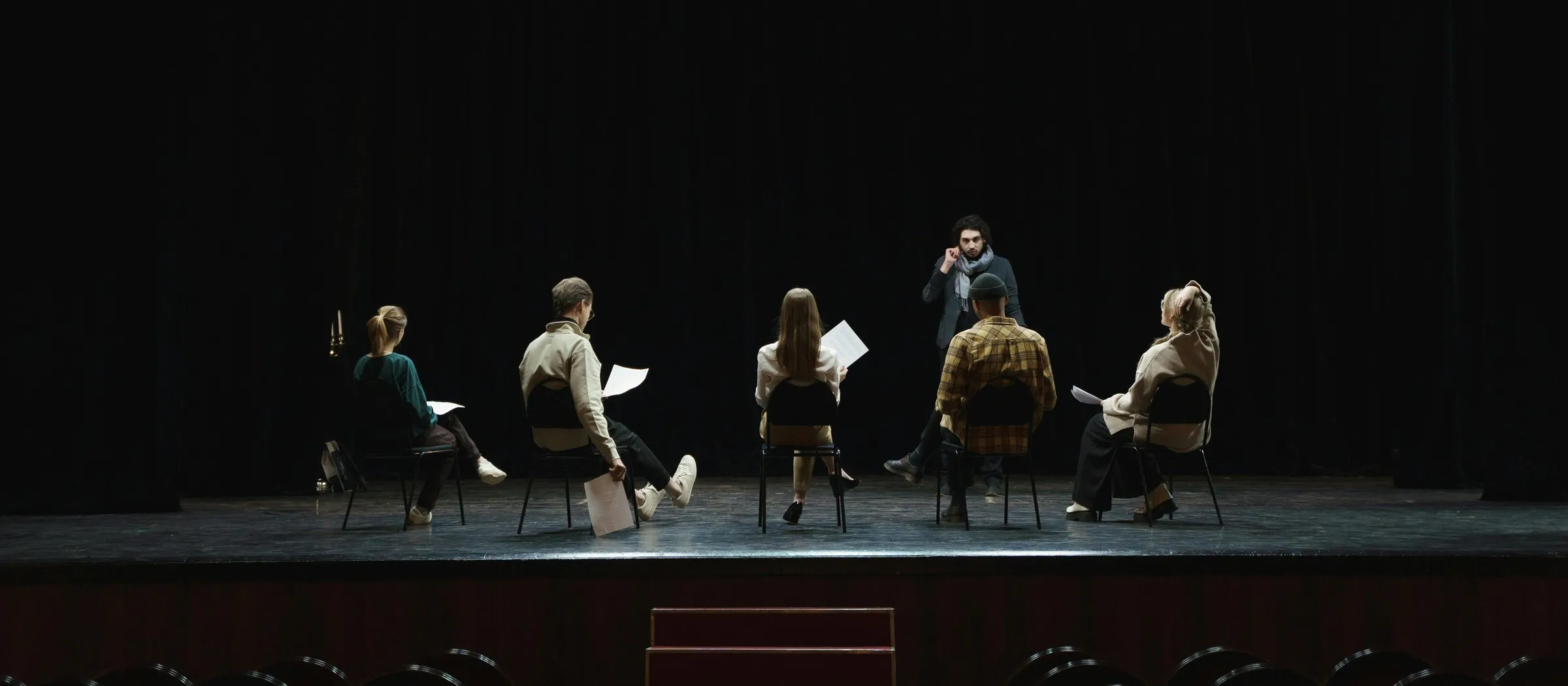 Cours de théâtre sur scène